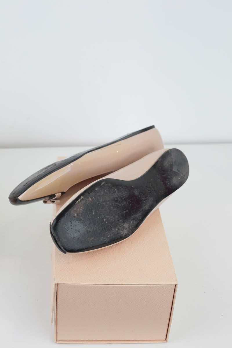 Ballerines en cuir verni