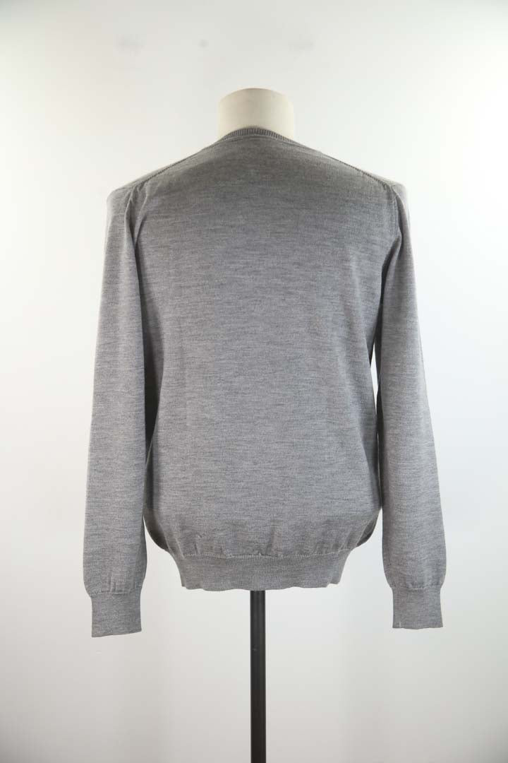 Pull en laine gris