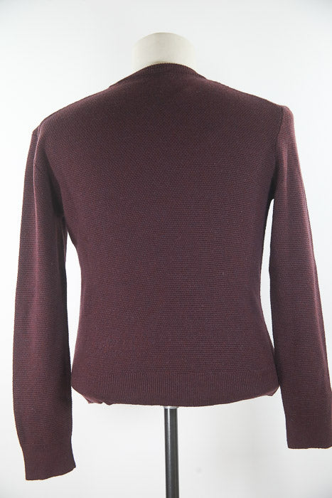 Pulls & Gilets en laine bordeaux