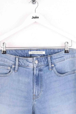 Jean slim Calvin Klein Bleu en Coton