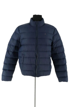 Doudoune Tommy Hilfiger Marine en Synthétique, taille XS - Seconde Main