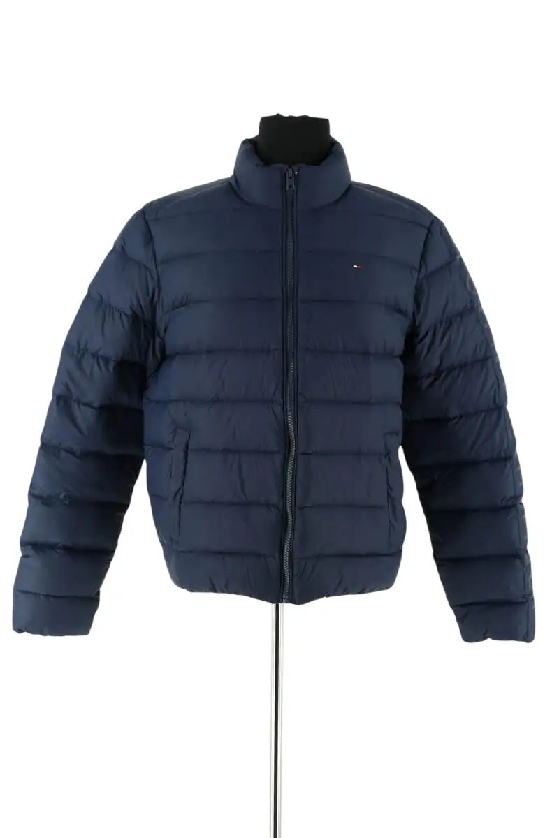 Doudoune Tommy Hilfiger Marine en Synthétique, taille XS - Seconde Main