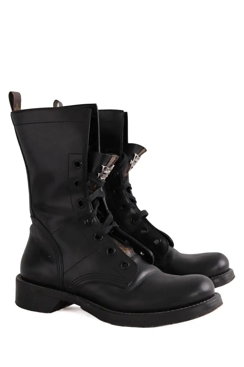 Boots à lacets Louis Vuitton Noir en Cuir