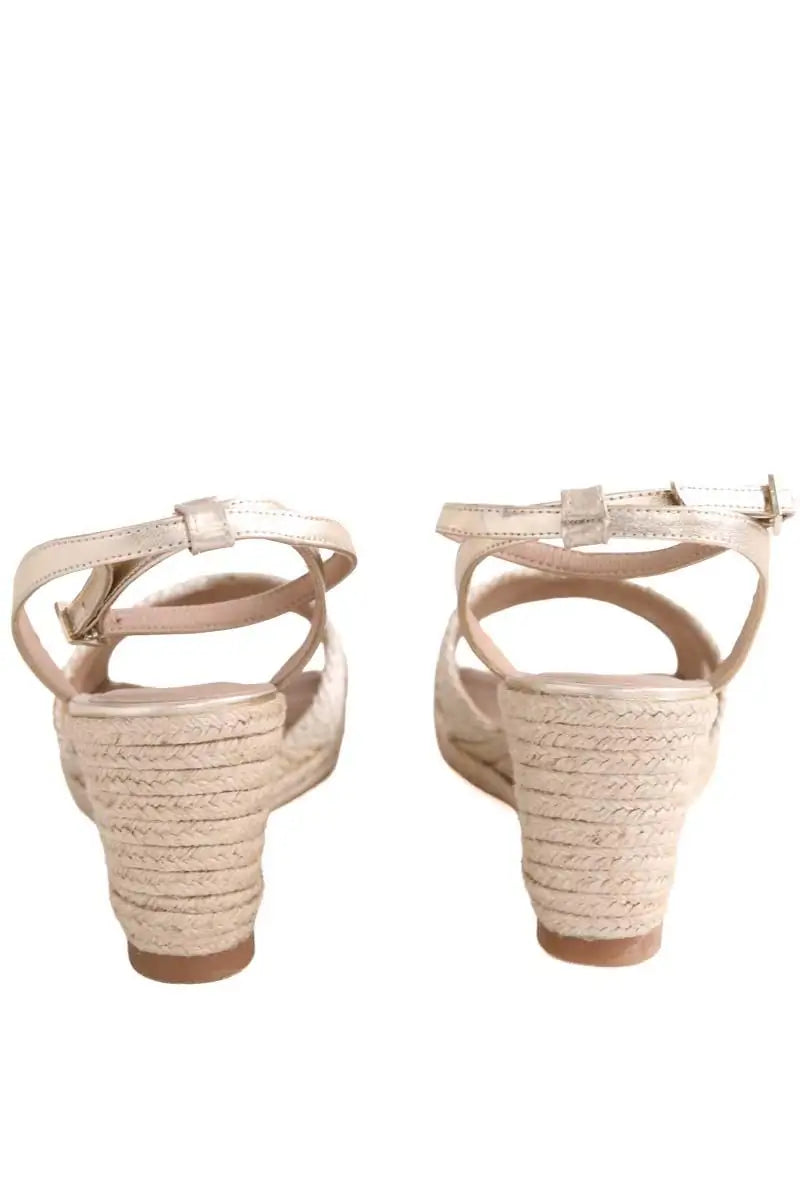 Mules LK Bennett Santana Doré en Cuir