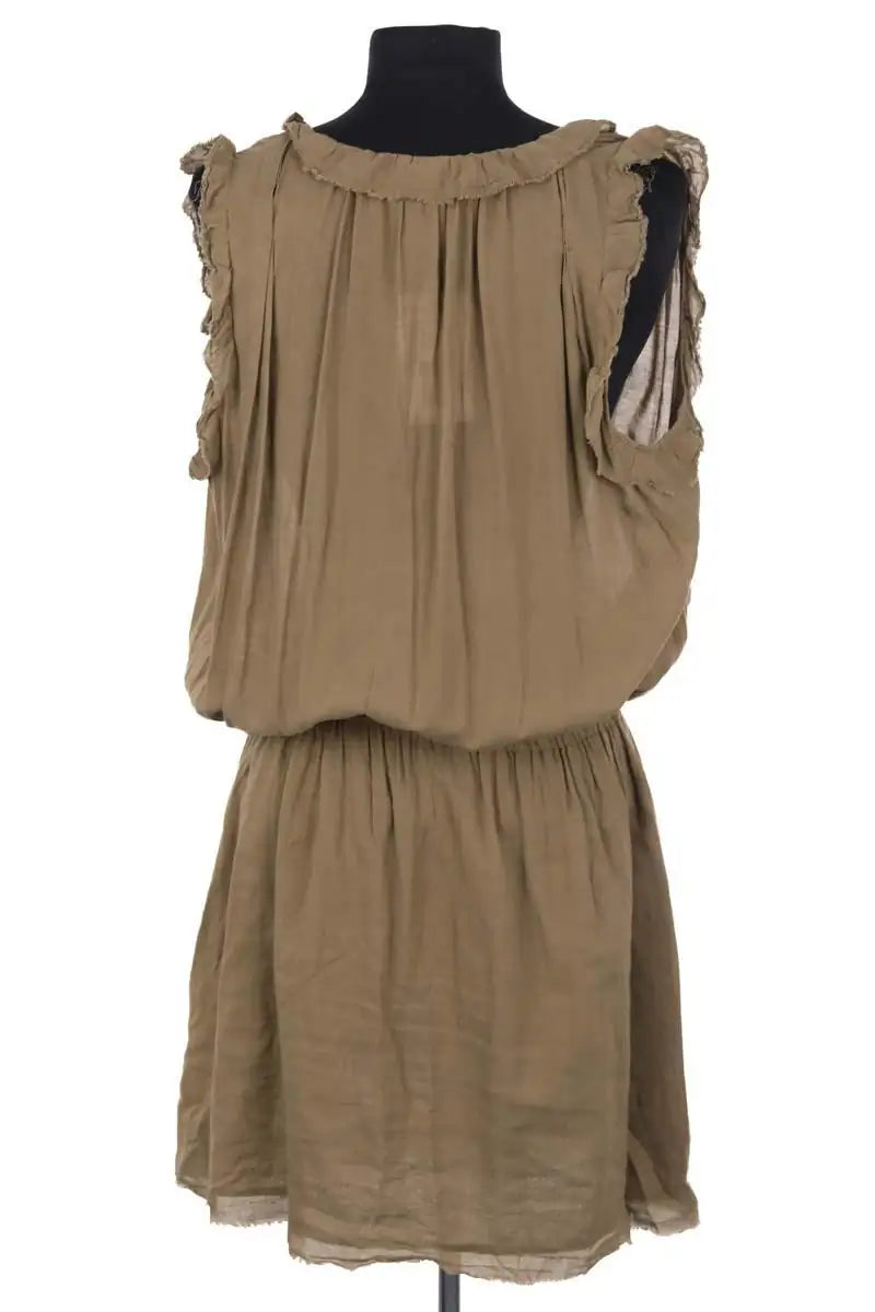 Robe Isabel Marant Kaki en Coton