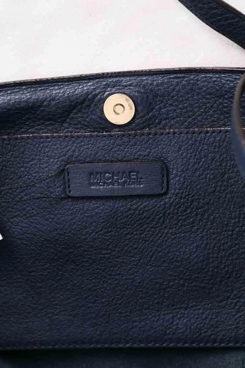 Sac porté épaule Michael Kors Bleu en Cuir