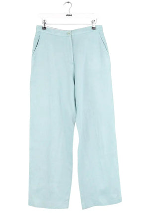 Pantalon large Claudie Pierlot Vert en Lin, taille L - Seconde Main