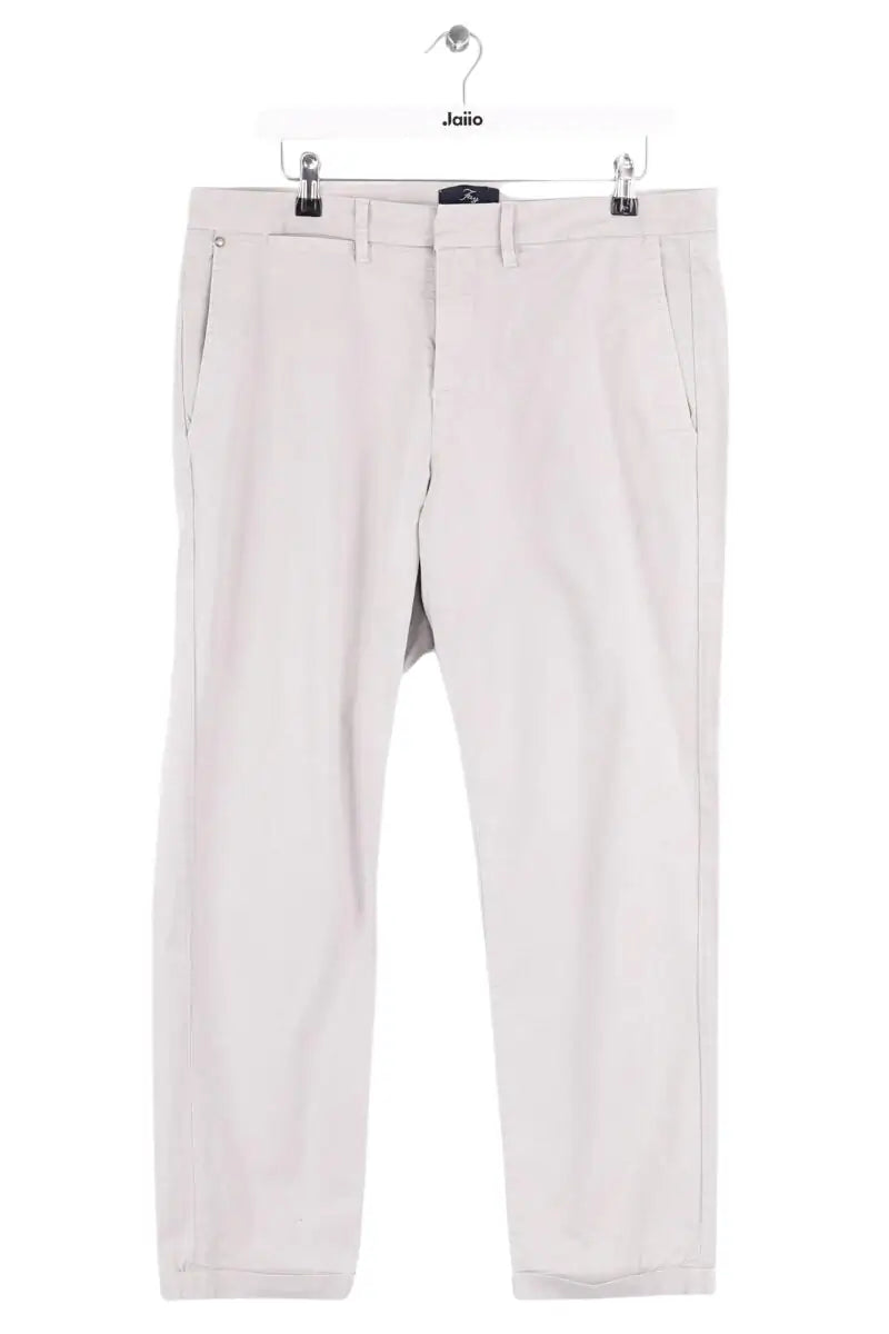 Pantalon droit Fay Gris en Coton, taille XL - Seconde Main
