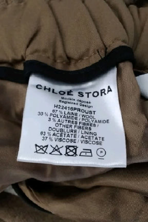 Pantalon droit Chloé Stora  Marron