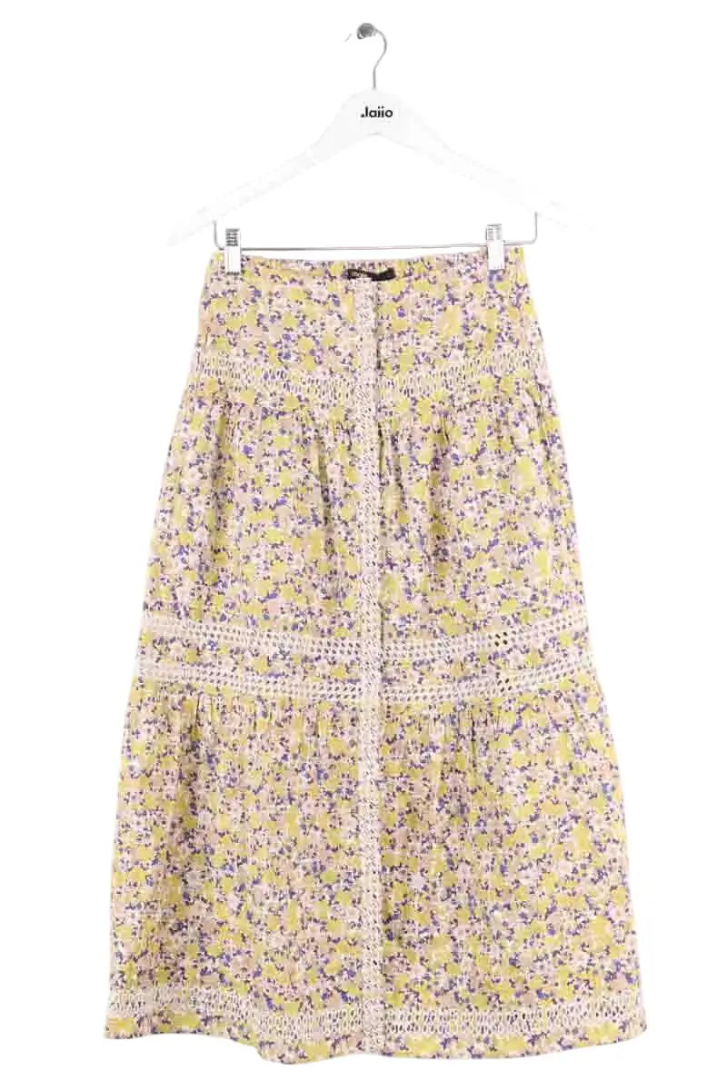 Jupe Maje Jaune en Coton, taille XS - Seconde Main