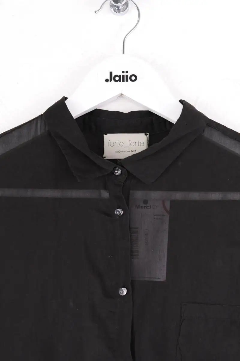 Chemise Forte_Forte Noir en Coton