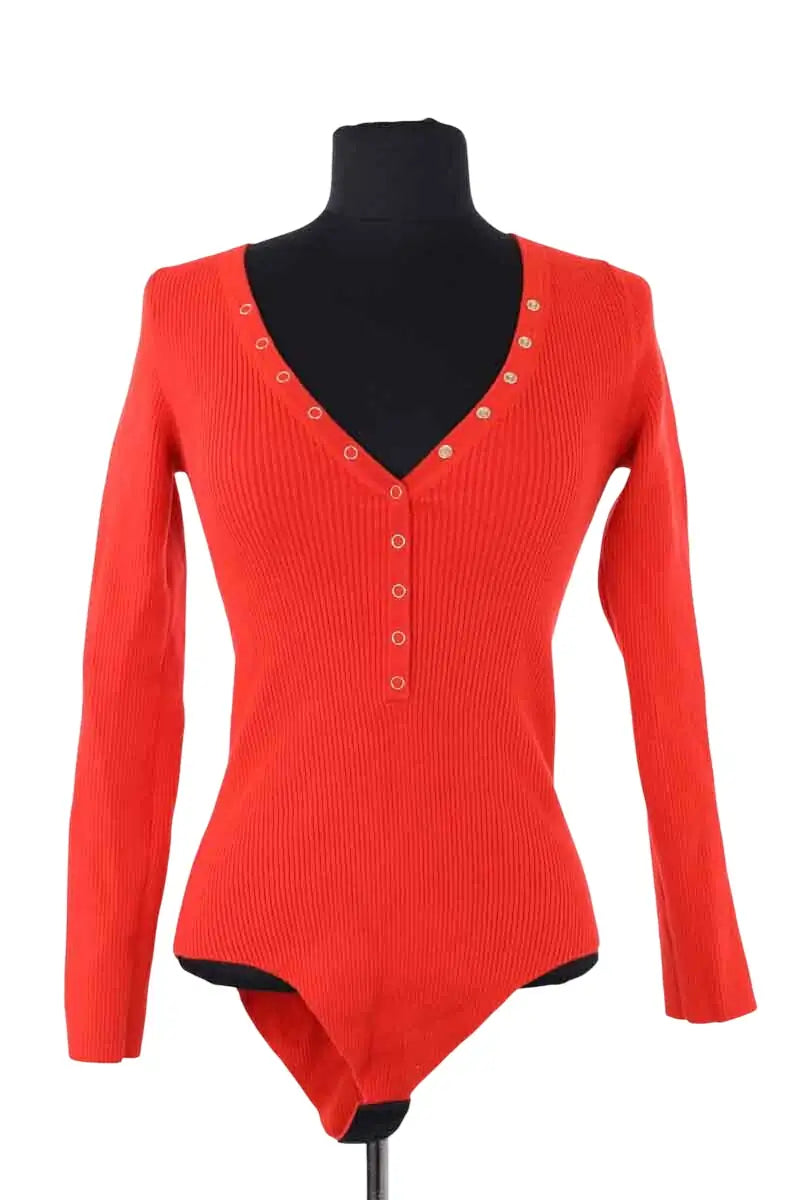 Body Sézane Rouge en Laine, taille S - Seconde Main