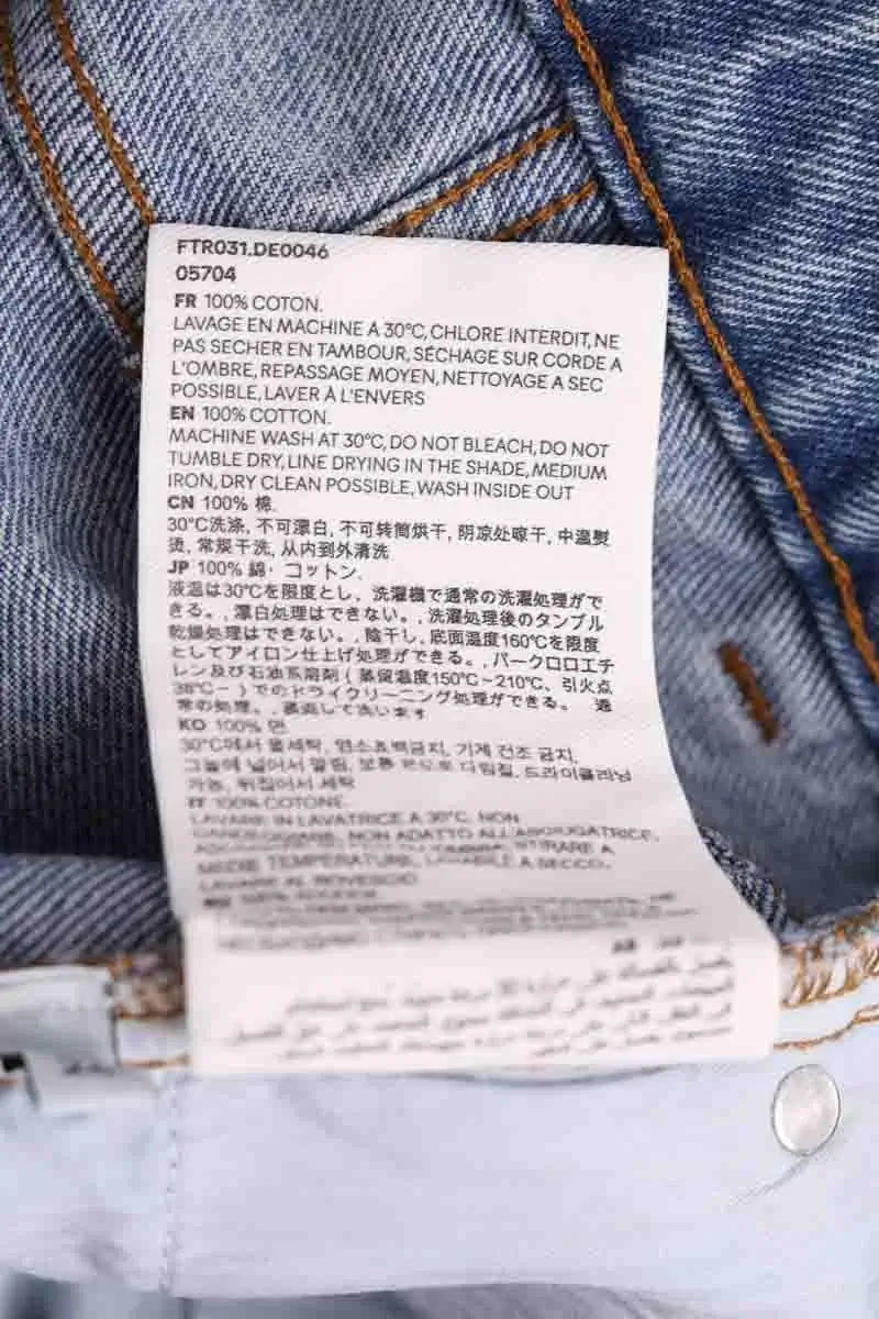 Jean slim Ami Bleu en Coton