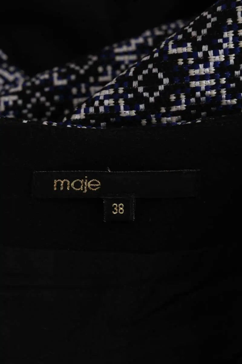 Mini jupe Maje Noir en Synthétique