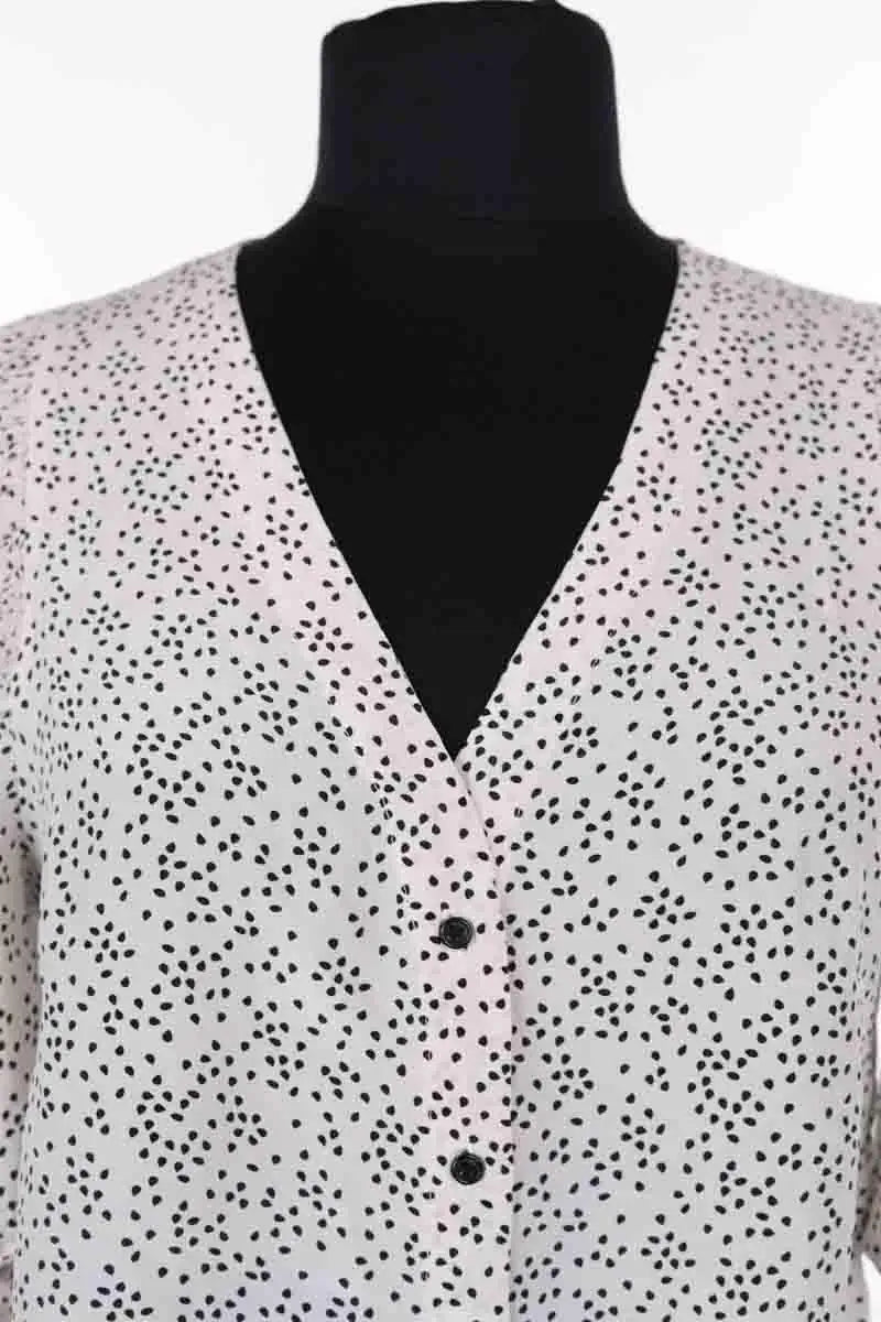 Blouse Sandro Blanc en Soie