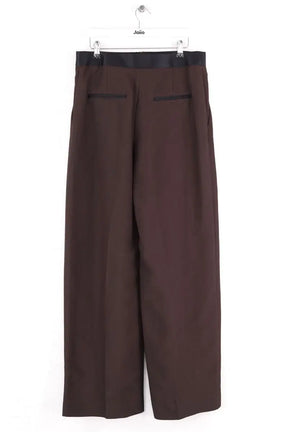 Pantalon large Khaite Marron en Viscose