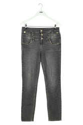 Jean slim Liu Jo Gris en Coton, taille L - Seconde Main