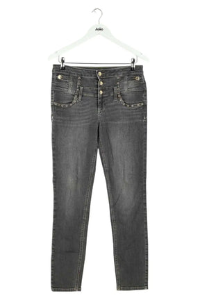 Jean slim Liu Jo Gris en Coton, taille L - Seconde Main
