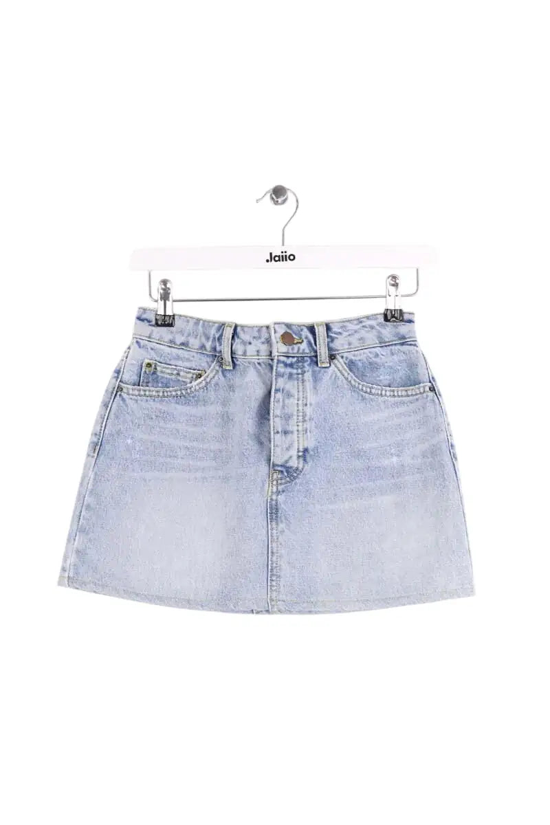 Mini jupe Ba&Sh Bleu en Coton, taille XS - Seconde Main