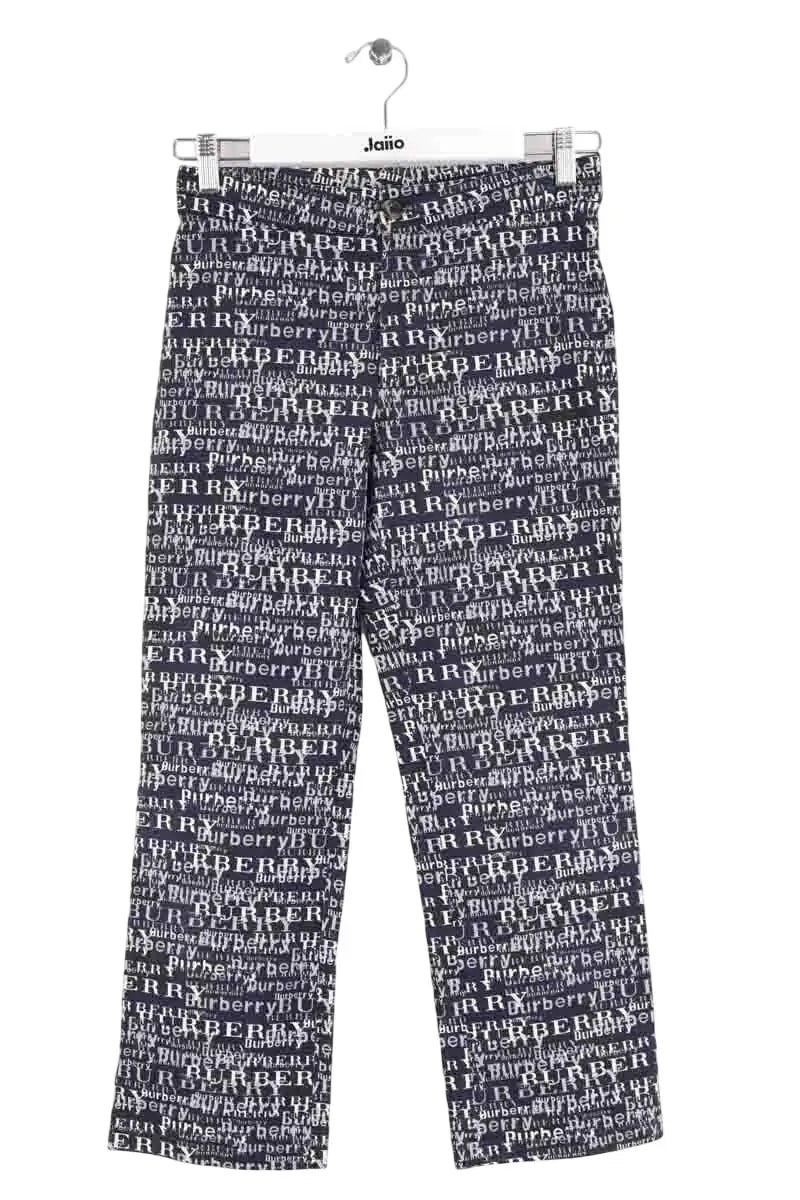 Pantalon droit Burberry Anthracite en Coton, taille M - Seconde Main