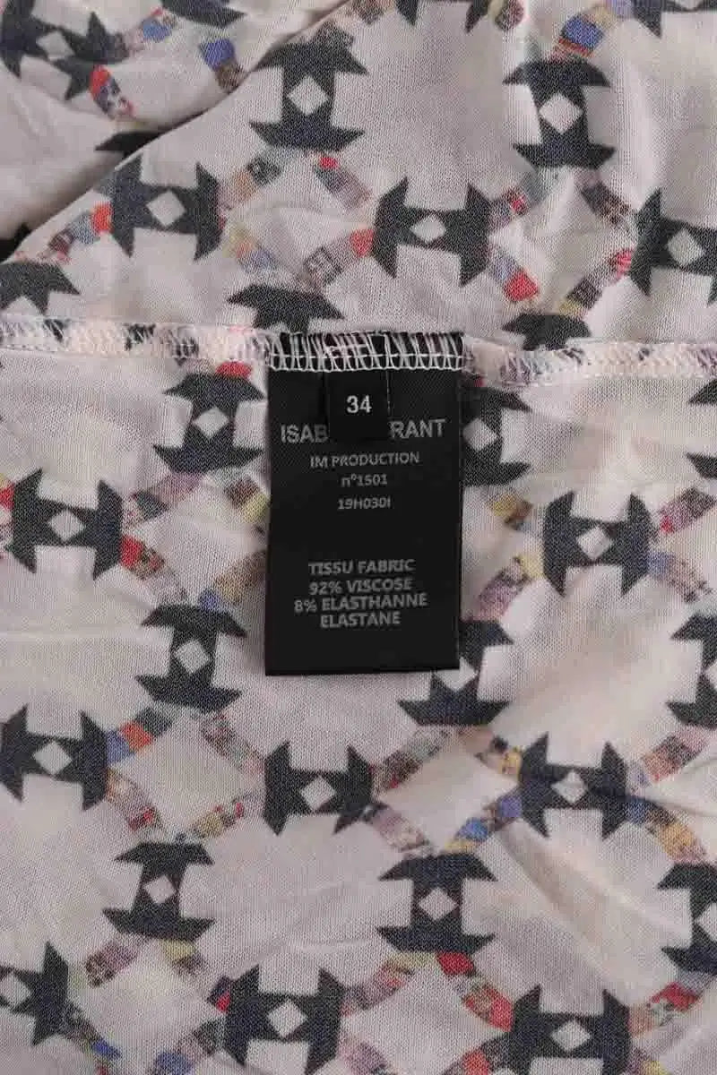 Top Isabel Marant Ecru en Viscose