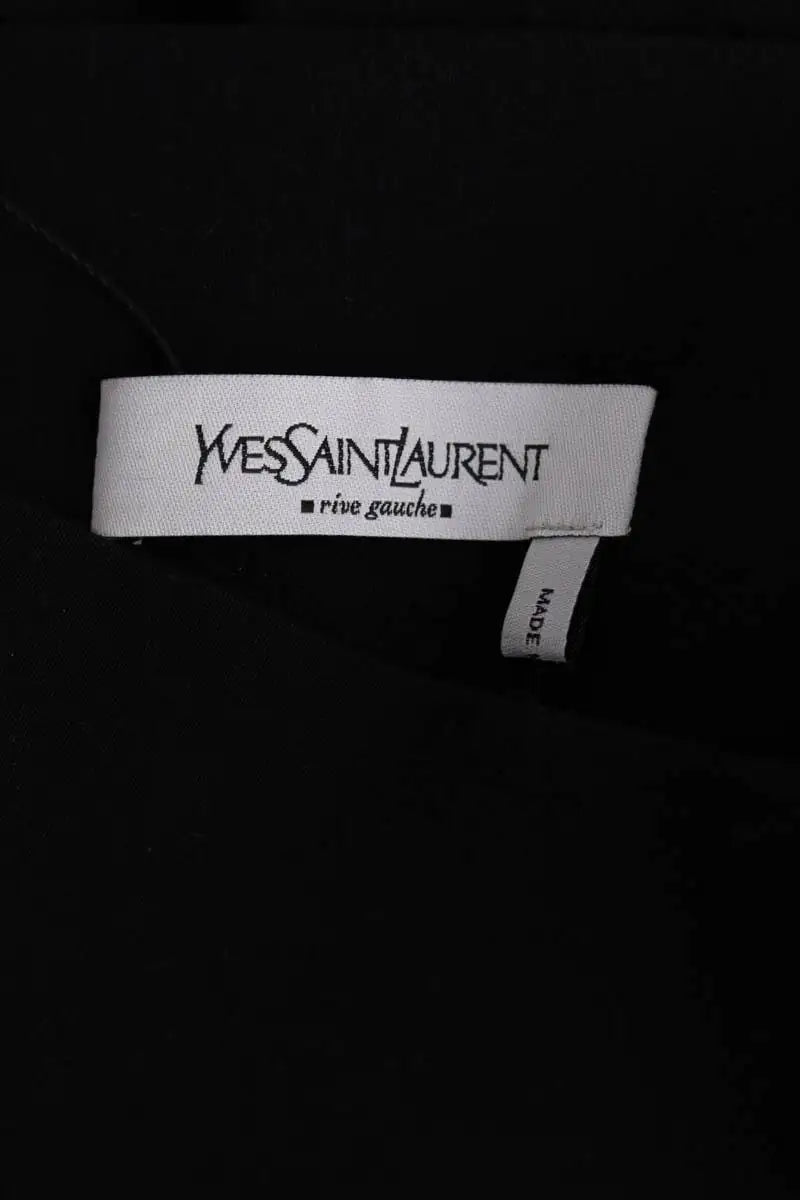 Pantalon large Yves Saint Laurent Noir en Laine