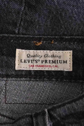 Jean droit Levi's 501 Gris en Coton