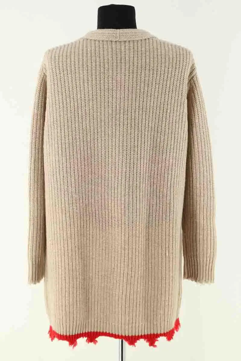 Cardigan Zadig & Voltaire Rita Beige en Laine