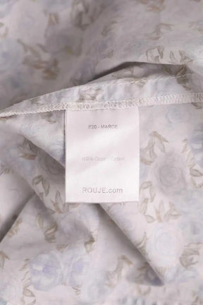 Robe Rouje Bleu en Coton
