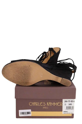 Sandales Charles Kammer Noir en Daim