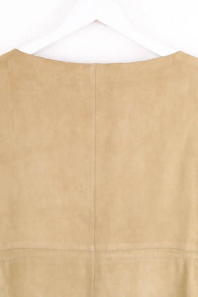 Robe Sprung Frères Camel en Cuir