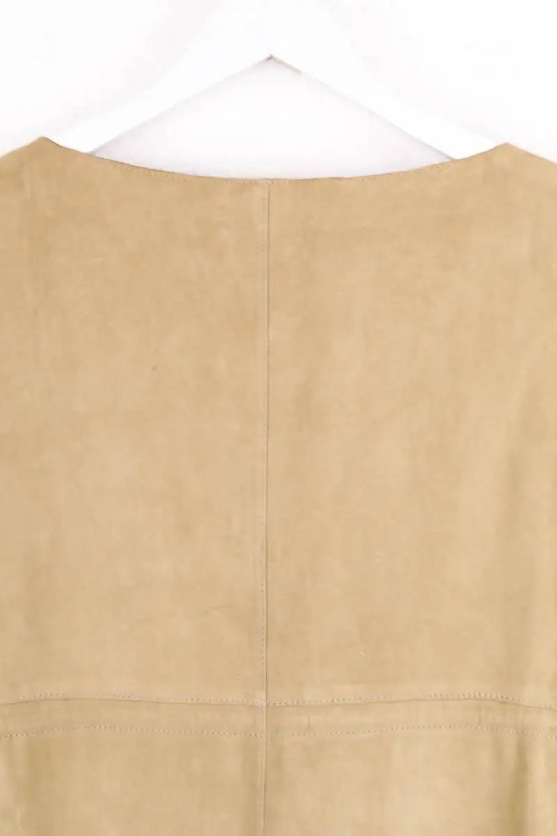 Robe Sprung Frères Camel en Cuir