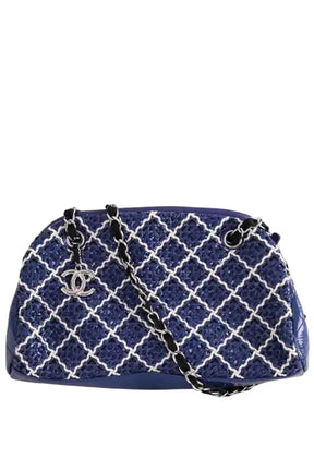 Sac porté épaule Chanel Just Mademoiselle Bleu en Cuir - Seconde Main
