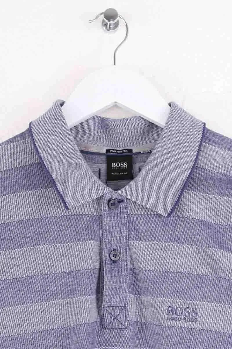 Polo Boss Bleu en Coton