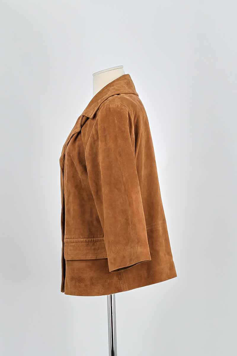 Veste Femme Gérard Darel Cintrée à Carreaux – Taille M (38/40), Beige Taupe, Légère