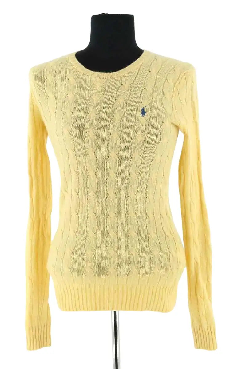 Pull Ralph Lauren Jaune en Laine, taille XS - Seconde Main