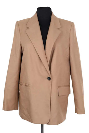 Blazer Maje Marron en Laine, taille S - Seconde Main