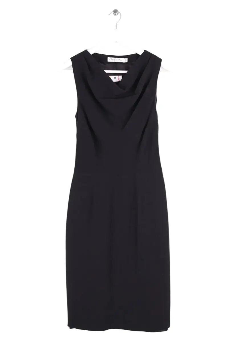 Robe Dior Noir en Soie, taille L - Seconde Main