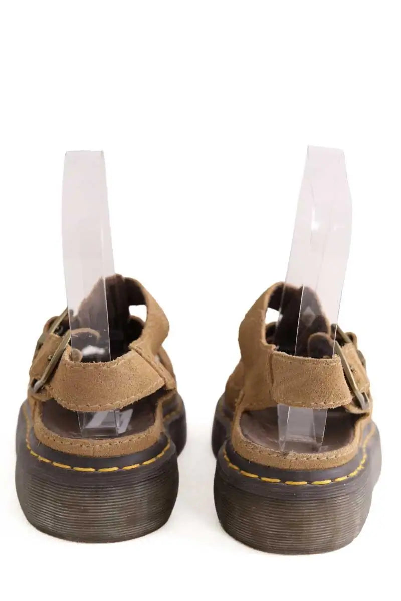 Mules Dr. Martens Camel en Daim