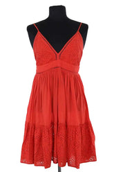 Robe Maje Orange en Coton, taille M - Seconde Main