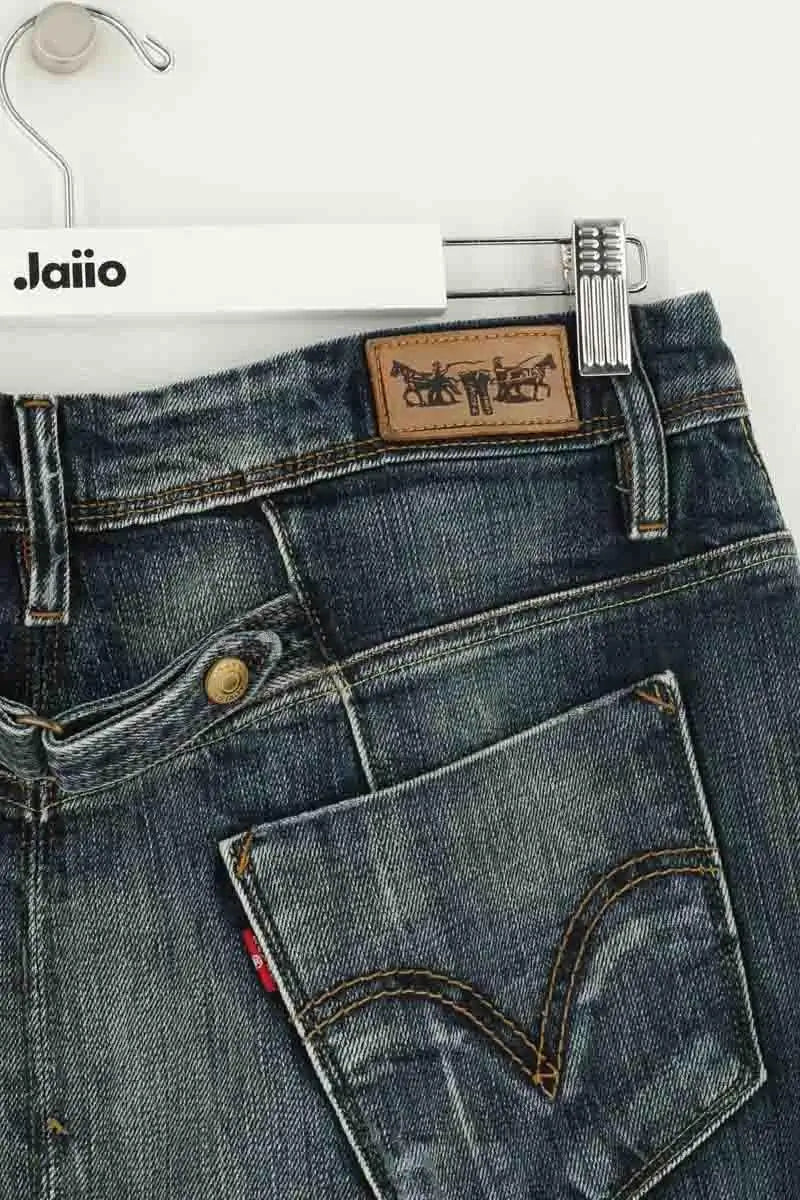 Mini jupe Levi's Bleu en Coton
