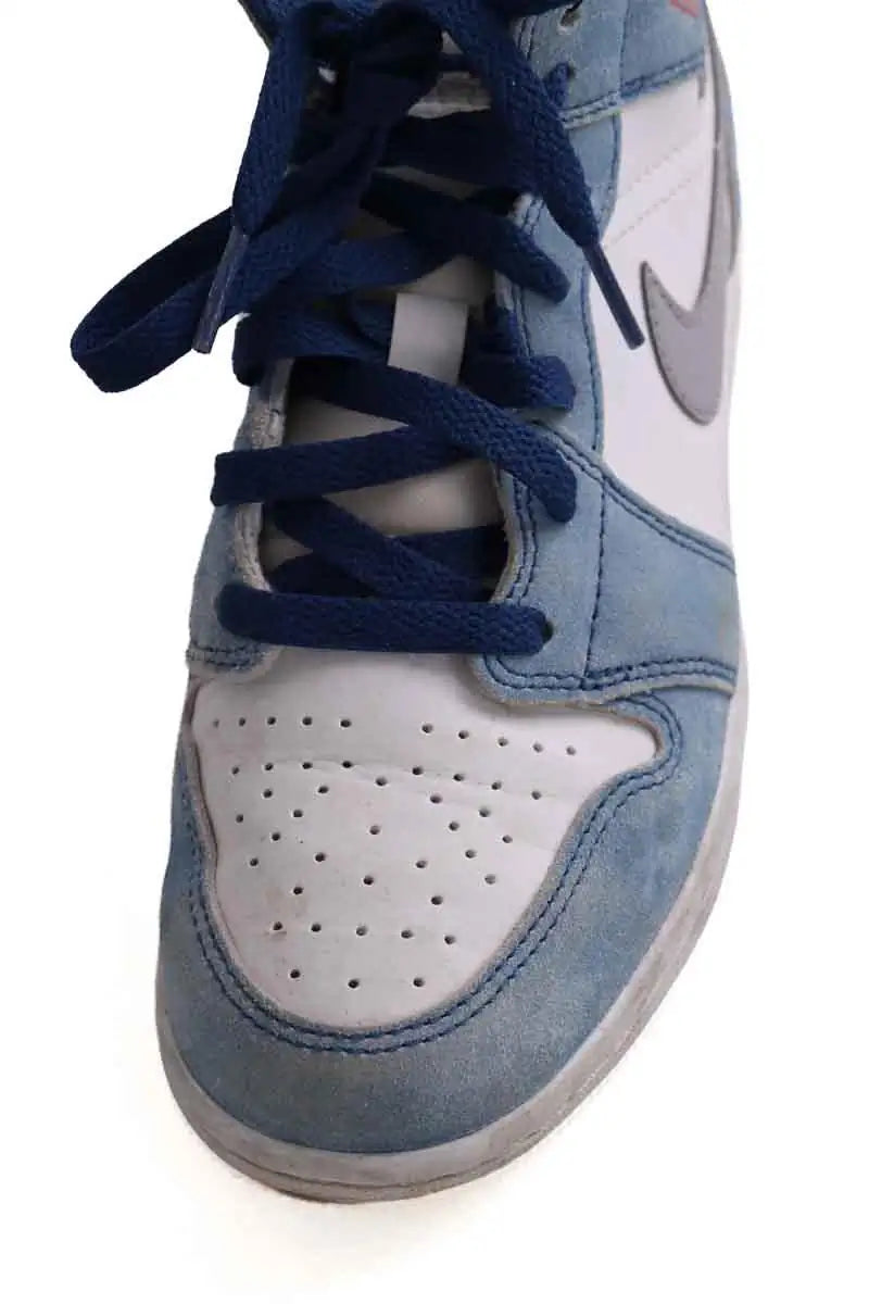 Baskets Nike Bleu en Cuir