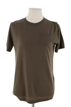 Top Max Mara Marron en Synthétique, taille M - Seconde Main