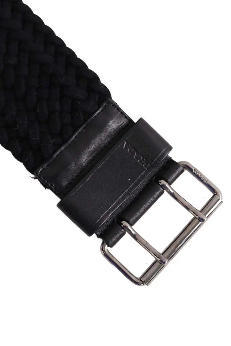 Ceinture en tissu Prada Noir en Coton