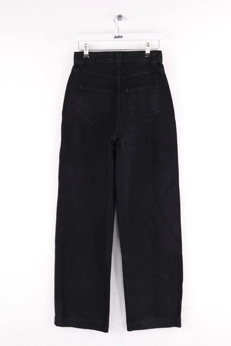 Jean large Khaite Hewitt Noir en Coton