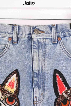 Jupe Gucci Bleu en Coton