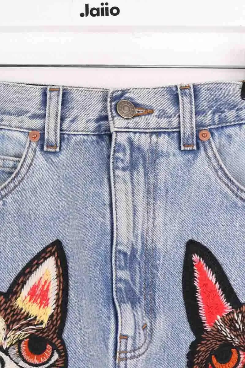 Jupe Gucci Bleu en Coton