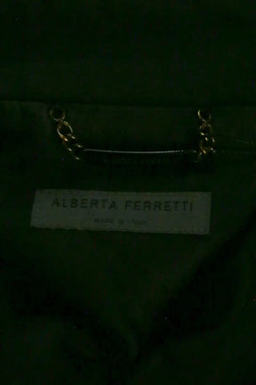 Manteau Alberta Ferretti Noir en Synthétique