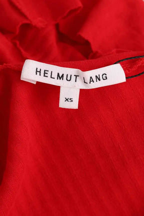 Top Helmut Lang Rouge en Coton