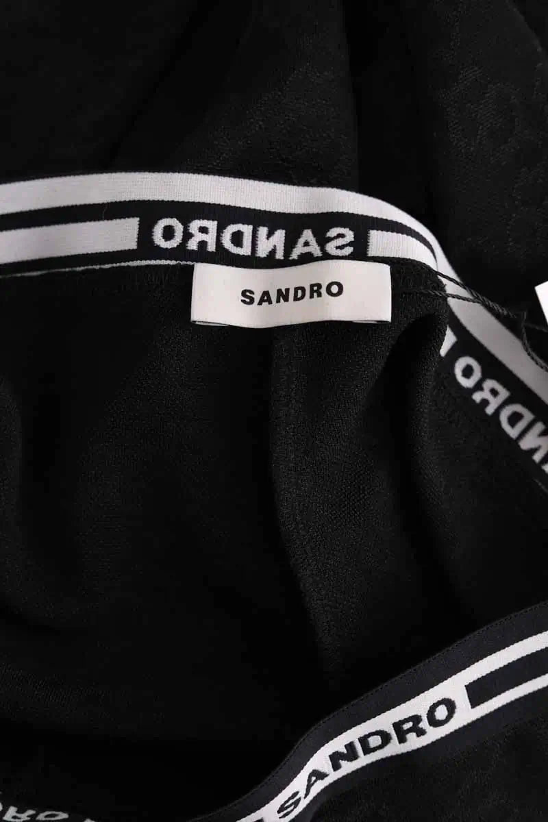 Legging Sandro Noir en Synthétique
